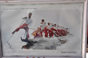 LV advertisement done on Inle Lake