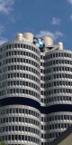 The imposing BMW headquarters in Munich